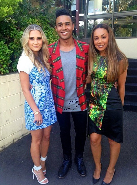 With Prinnie and Brittany.  Our first gig together. 